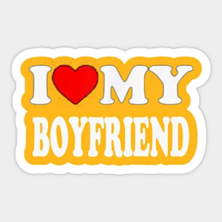 I love my BOYFRIEND Sticker